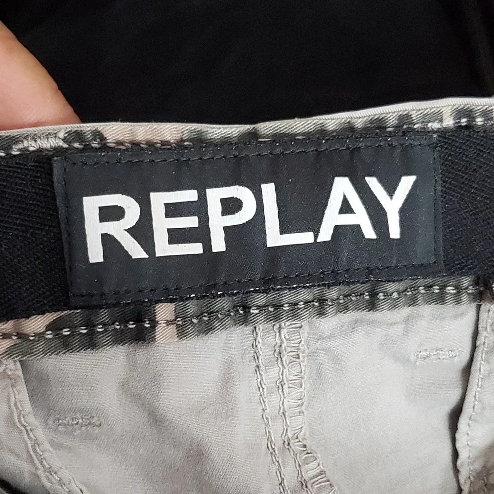 Replay Men Pants W36 Beige Cargo Twill 27